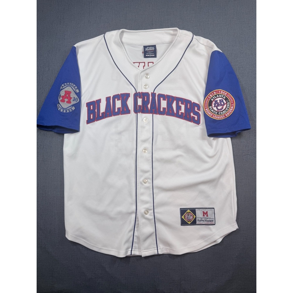 Atlanta Black Crackers Jersey Mens  Medium White Baseball Negro Leagues #24